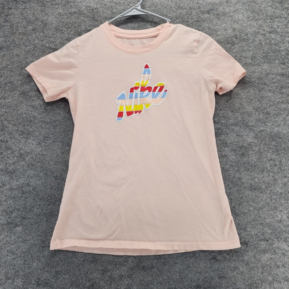 Nike Shirt Womens XS Crew Neck Nike Tee Pink Short Sleeve